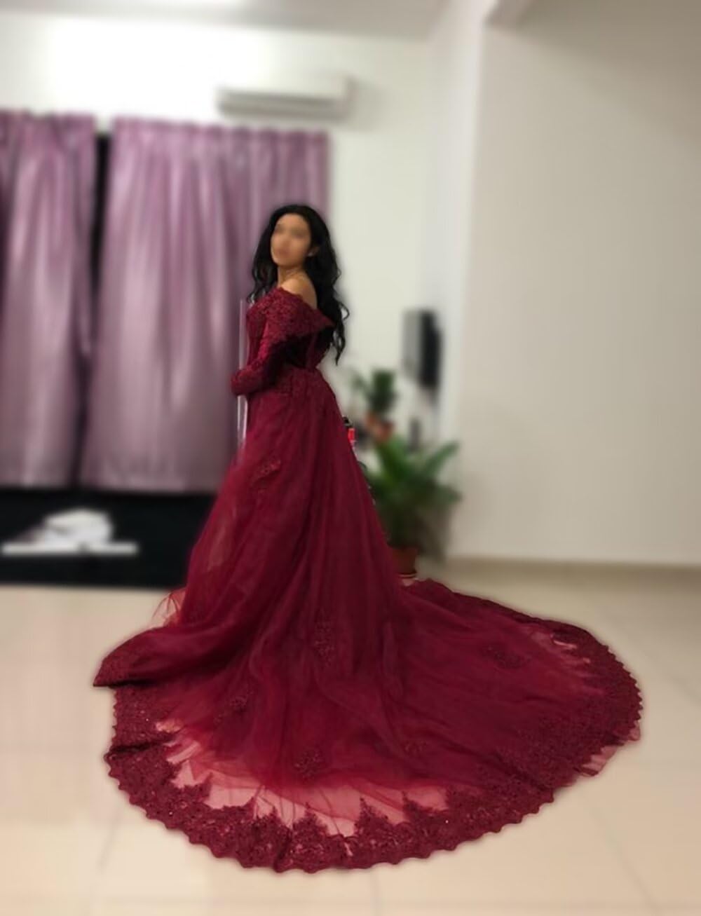 Elegant Velvet Evening Gown with Detachable Train - Perfect for Weddings, Prom, and Formal Events