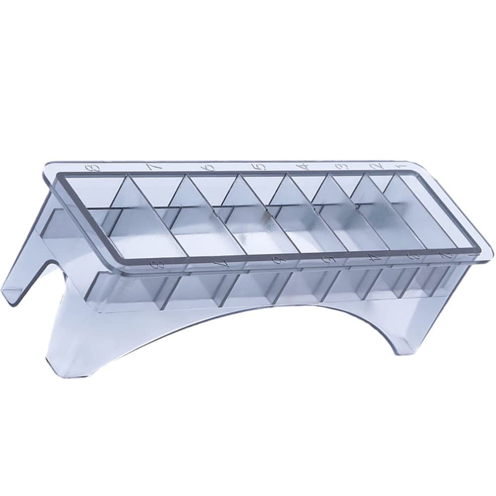 FRCOLOR Plastic Comb Storage Box & Clipper Guard Organizer - Professional Barber Case for Hair Cutting Tools & Accessories - Perfect for Salon, Home, and Travel Use