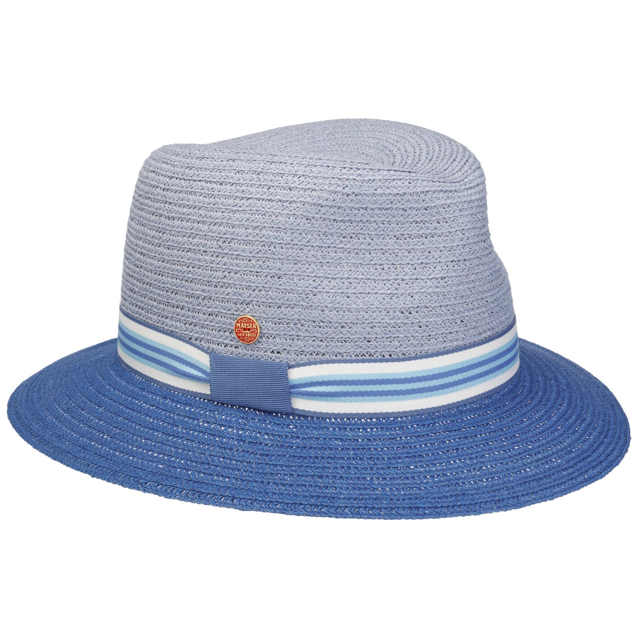 Stylish Mayser Nane Twotone Straw Hat for Women - Perfect for Travel, Beach, and Summer Outfits