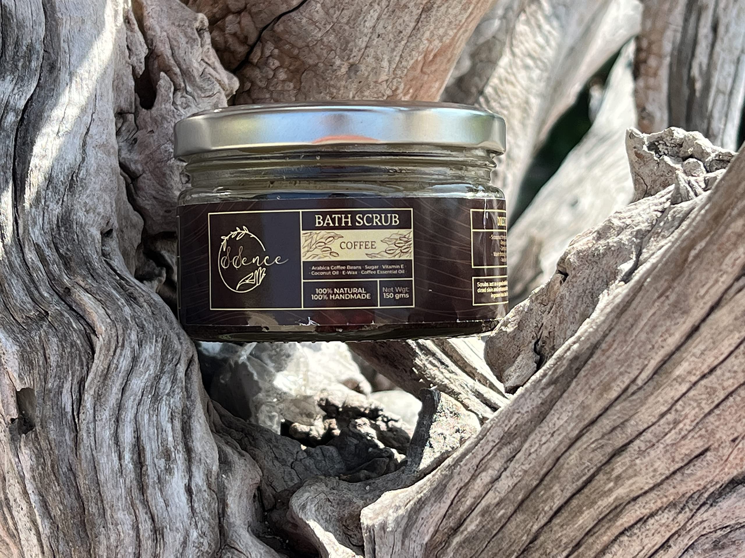 Exfoliating Coffee Body Scrub for Smooth Skin - Natural Ssence Coffee Scrub with Coconut Oil & Sugar - Perfect for Dry Skin Care & Spa Day at Home
