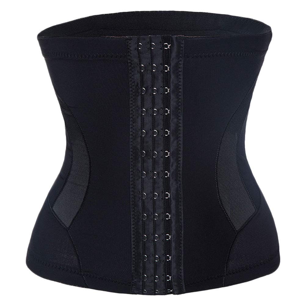 KESYOO Women's Postpartum Waist Trainer Corset - Abdominal Binder for Post Pregnancy, Workout & Body Shaping - Slimming Waistband Body Shaper (Black, Size M) - Perfect for Postpartum Recovery, Gym & Everyday Wear