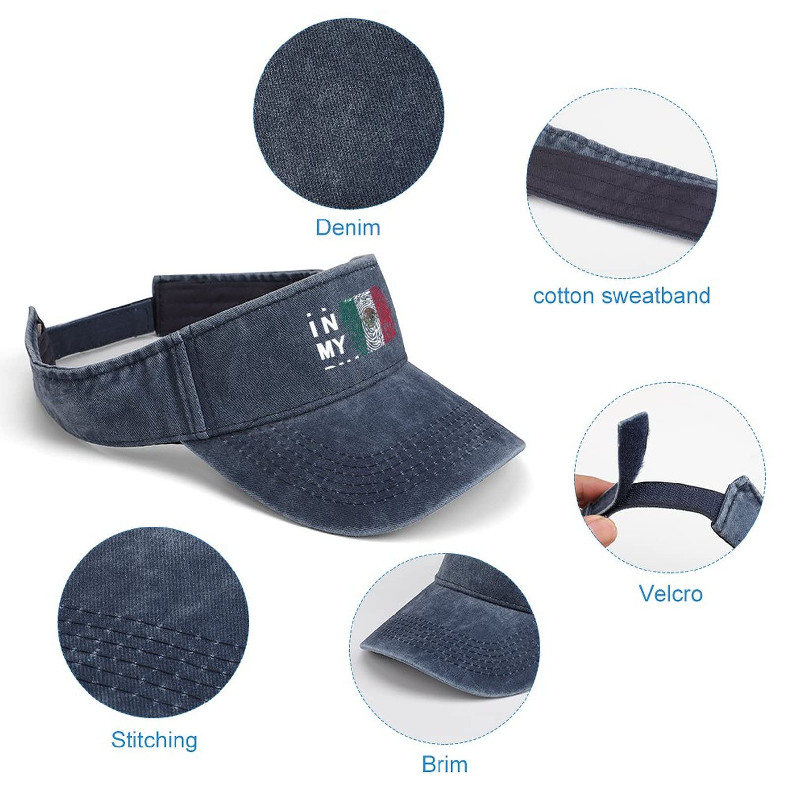 UV Protection Adjustable Sports Sun Visor Hat for Women & Men - Breathable Cotton Summer Hat for Running, Golf, Tennis & Outdoor Activities