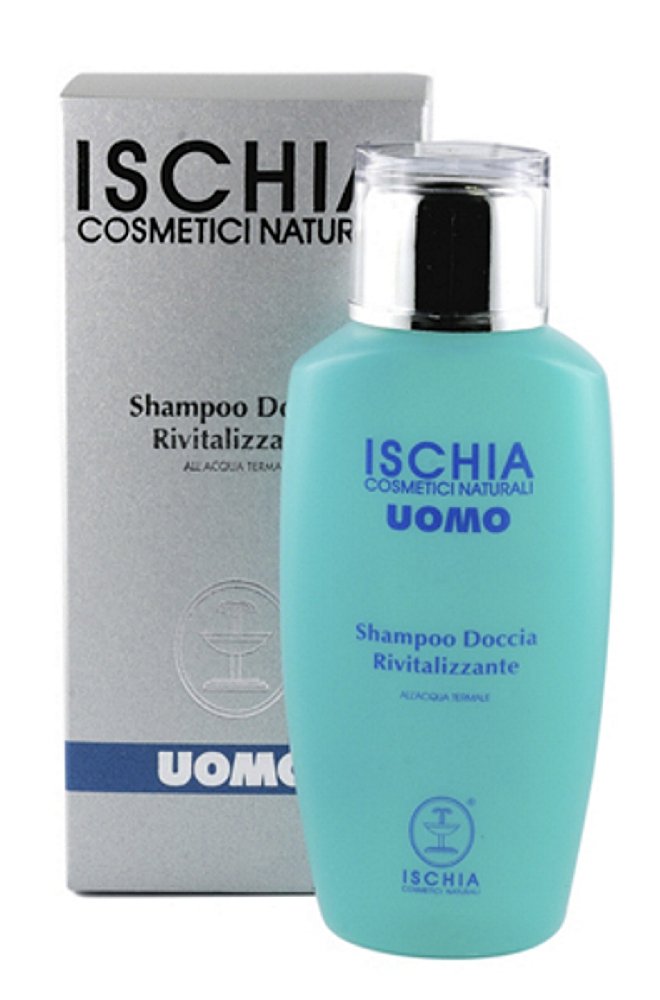 Ischia Natural Cosmetics Revitalizing Shower Shampoo - 200ml | Organic Hair & Body Wash for All Hair Types | Perfect for Travel, Gym & Daily Use