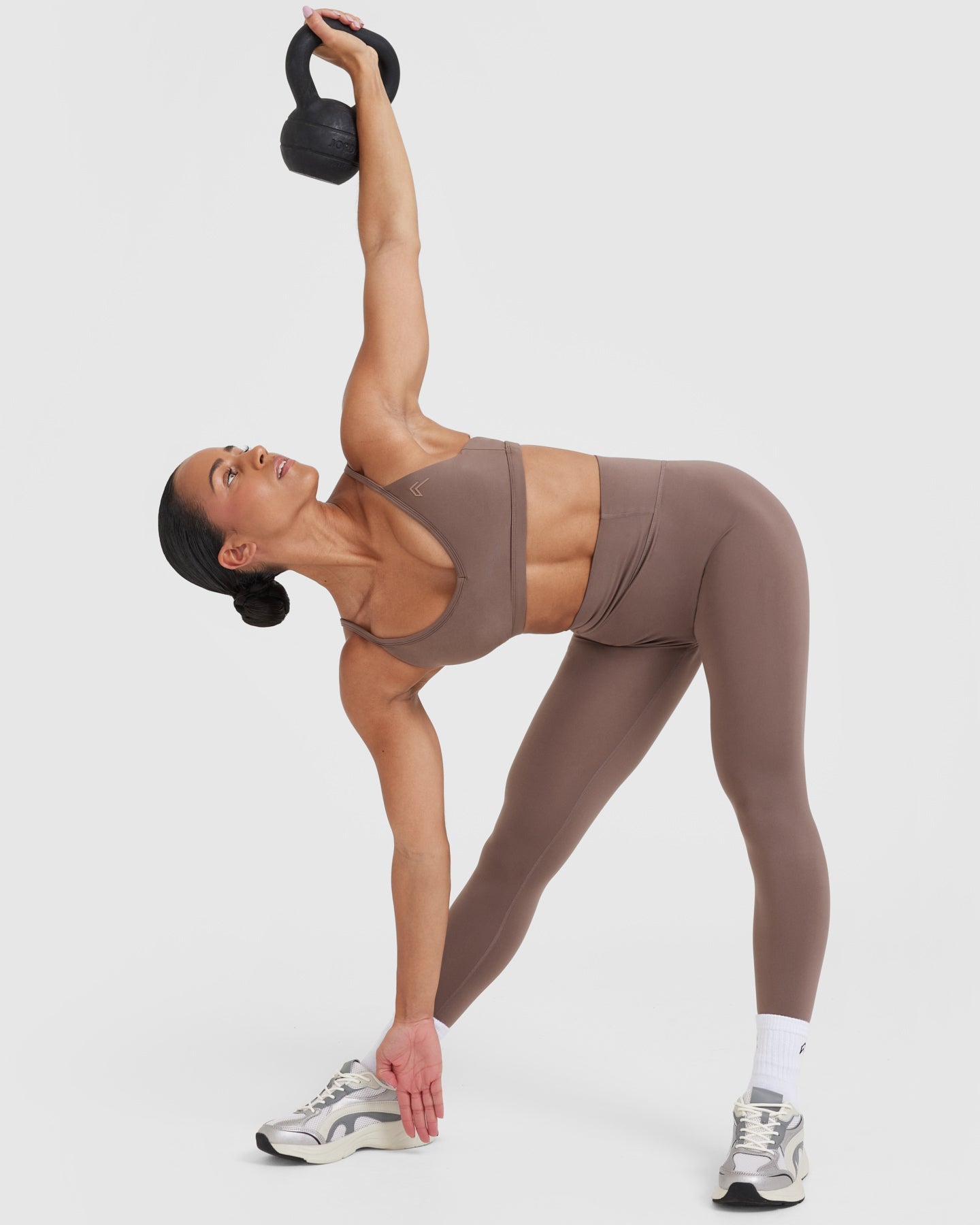 Timeless Strappy Bralette for Women | Comfortable Wireless Bra in Cool Brown | Perfect for Yoga, Lounge and Everyday Wear