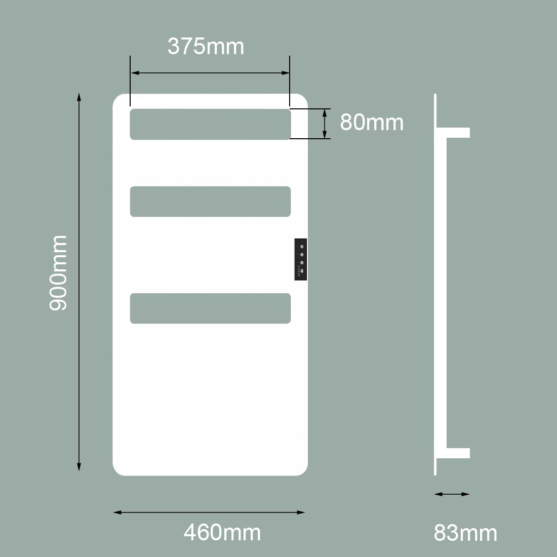 Premium Electric Towel Warmer with Timer - 35.4