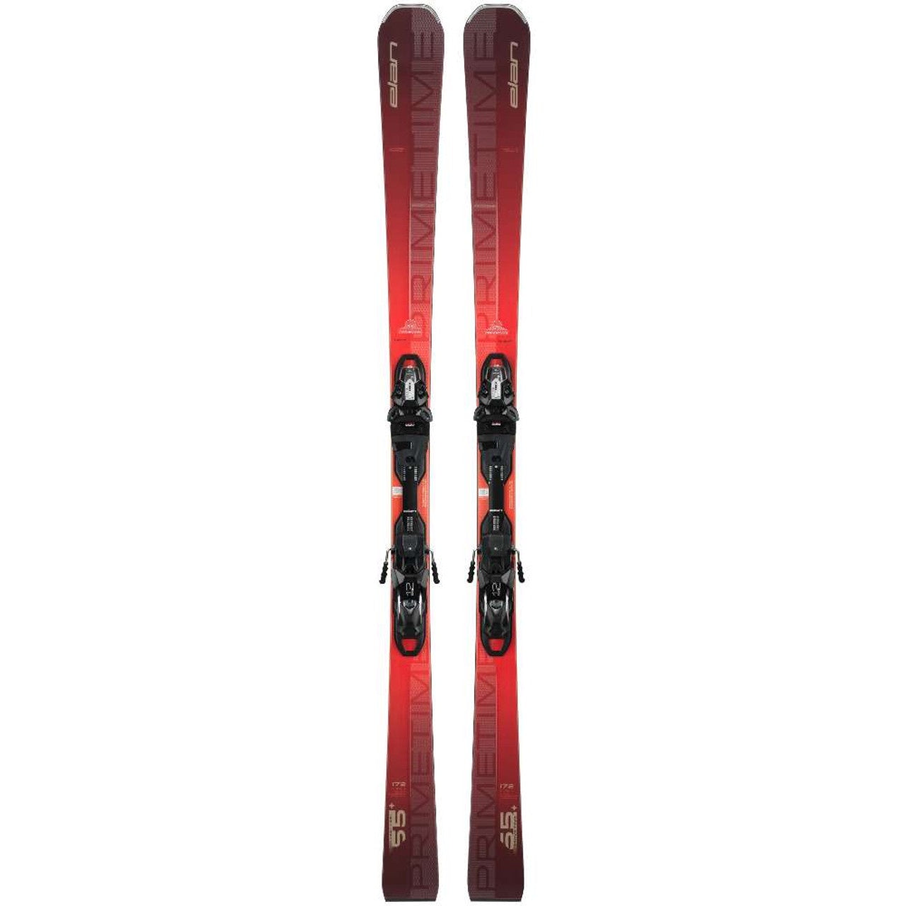 Elan PRIMETIME 55+ FX Skis with EMX 12.0 DB102220 Bindings - 2025 Model - Perfect for Senior Skiers on Groomed Trails & All-Mountain Terrain