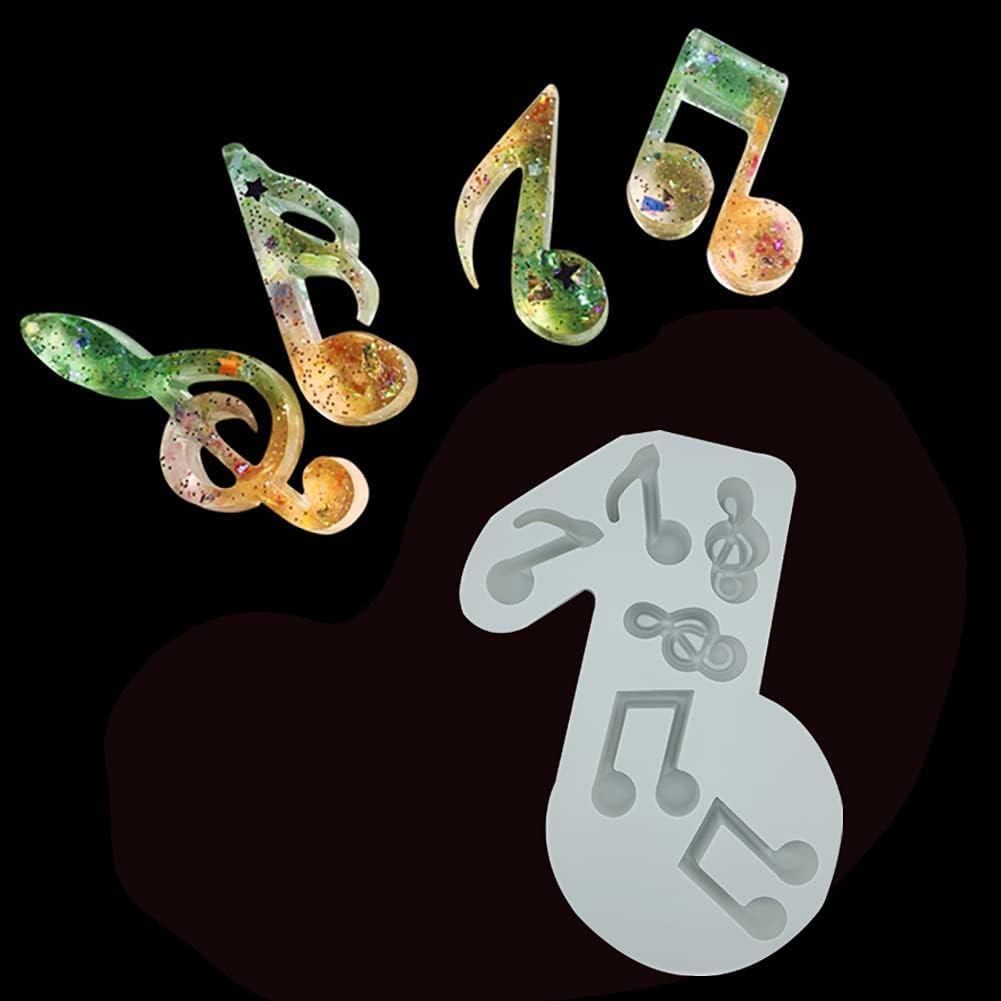 SMARTBUYER Music Note Silicone Mold Set - Premium Fondant & Chocolate Mold for Cake Decorating, Candy Making, and DIY Crafts - Perfect for Birthday Cakes, Cupcakes, and Baking Projects