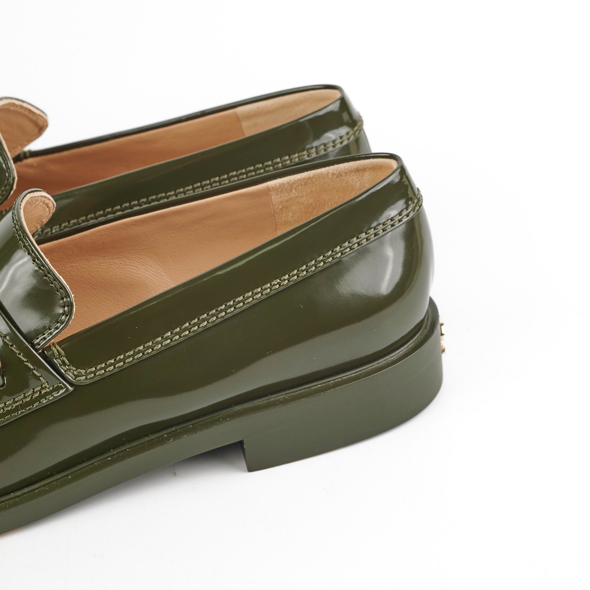 Chanel Green Patent Leather Loafers Women's Size 41 - Stylish & Comfortable for Work, Office & Casual Outfits