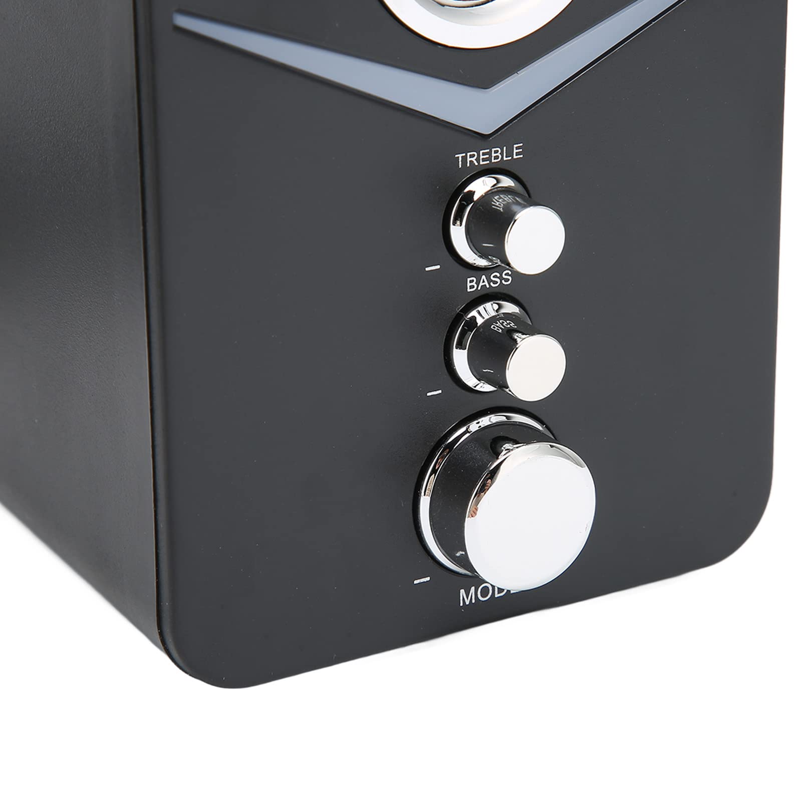 Premium 2.1 Channel Bluetooth Computer Speaker with Deep Bass - Mini Desktop Speaker for PC, Laptop & Phone - 3W LED Wired Speakers (Black LR063682) - Perfect for Home Office, Wedding Parties & Gaming Setups