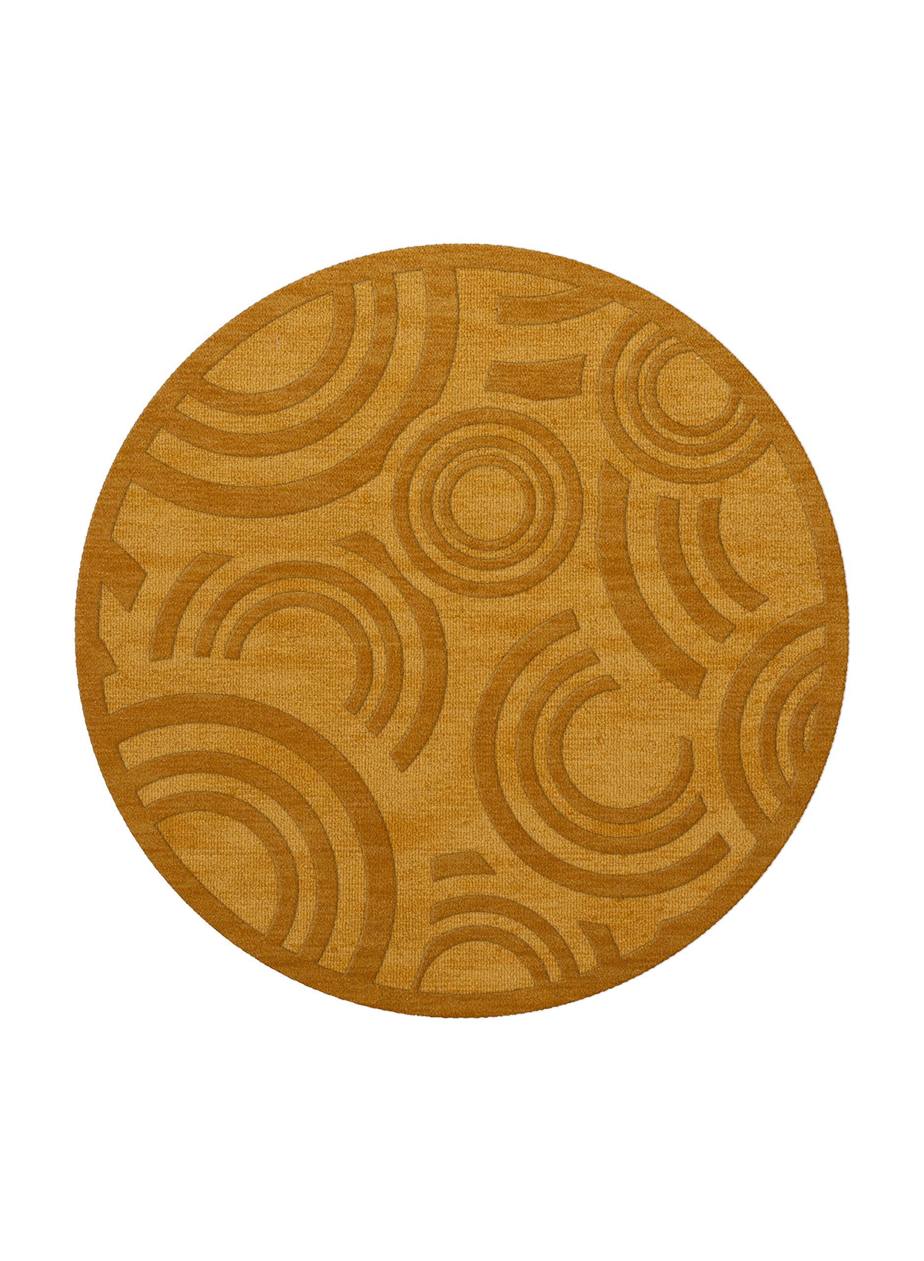 Dalyn Rugs Dover DV3 Round Area Rug - 8 Foot Butterscotch Color - Perfect for Living Room, Bedroom or Dining Room Decor