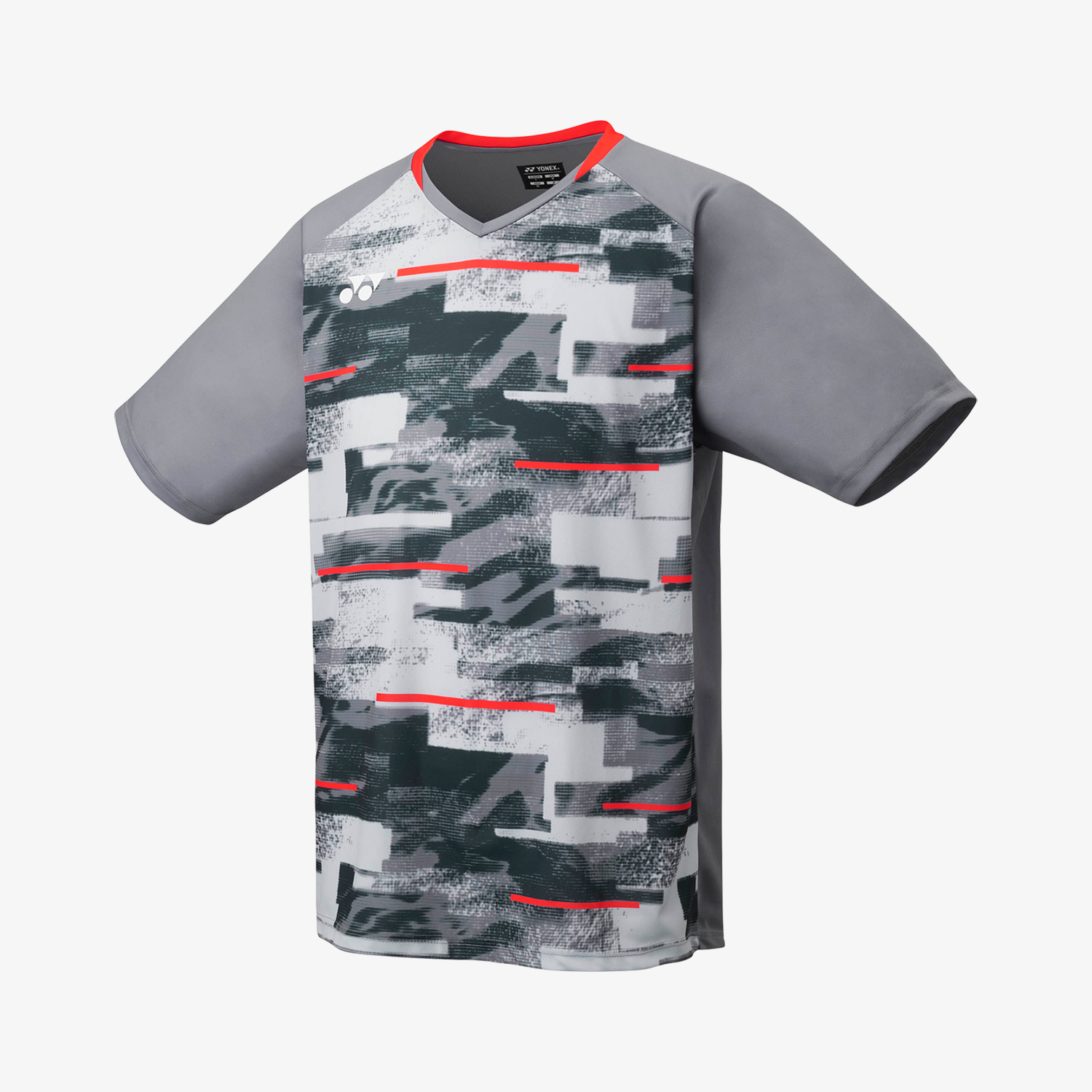 Yonex YM0034 Men's Crew Neck T-Shirt - Gray | Comfortable & Breathable Activewear for Tennis, Gym & Casual Wear