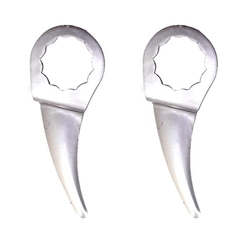 50mm Cold Knife Blade - Bent Curved Windshield Removal Tool (2-Pack) | Professional Auto Glass Replacement & Repair Accessories for Car Windshield Installation