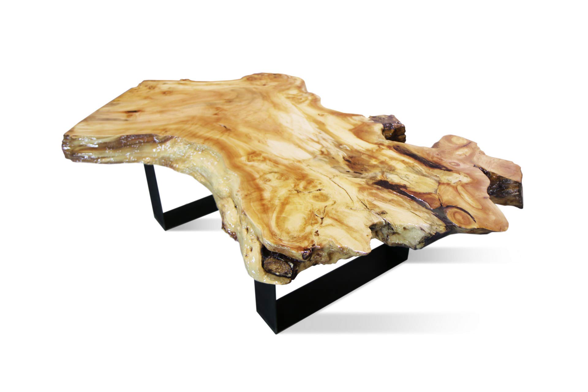 Modern ERA Coffee Table - Mid Century Style Wooden Living Room Table with Storage Shelf - Perfect for Small Spaces, Apartments & Home Decor