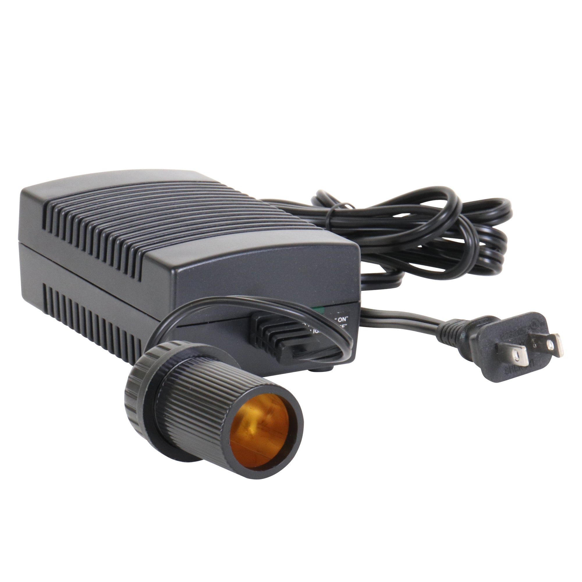 Koolatron 110V AC to 12V DC Power Adapter with Circuit Breaker - 12V 5A Converter for Car Fridge, Portable Cooler, Compressor & Electronic Devices | 6ft Cord | Black | Ideal for Road Trips, Camping & RV Use