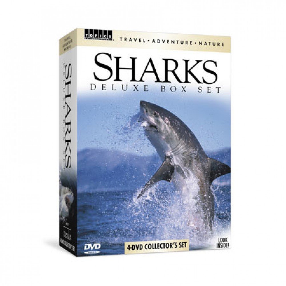Sharks Deluxe Box Set DVD - Ultimate Marine Life Documentary Collection for Home Entertainment & Educational Use