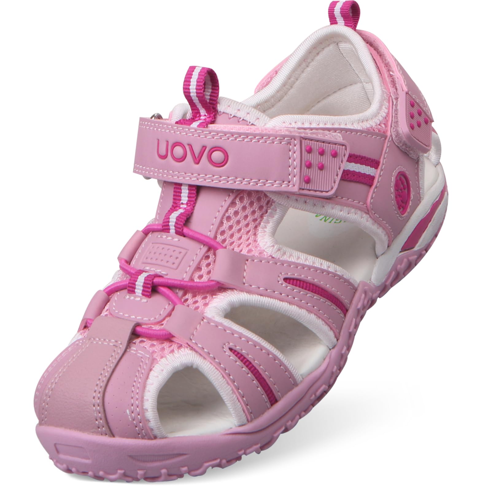 UOVO Kids Sandals for Boys & Girls - Closed Toe Summer Shoes, Lightweight Athletic Outdoor Sports Sandals for Toddler, Little Kid & Big Kid - Perfect for Beach, Pool & Playground Activities