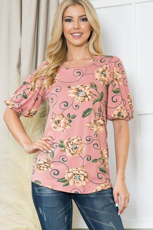 Stylish Bubble Sleeve Knit Jersey Top for Women - Trendy Casual & Party Wear - Perfect for Date Nights, Office Outfits & Weekend Brunch