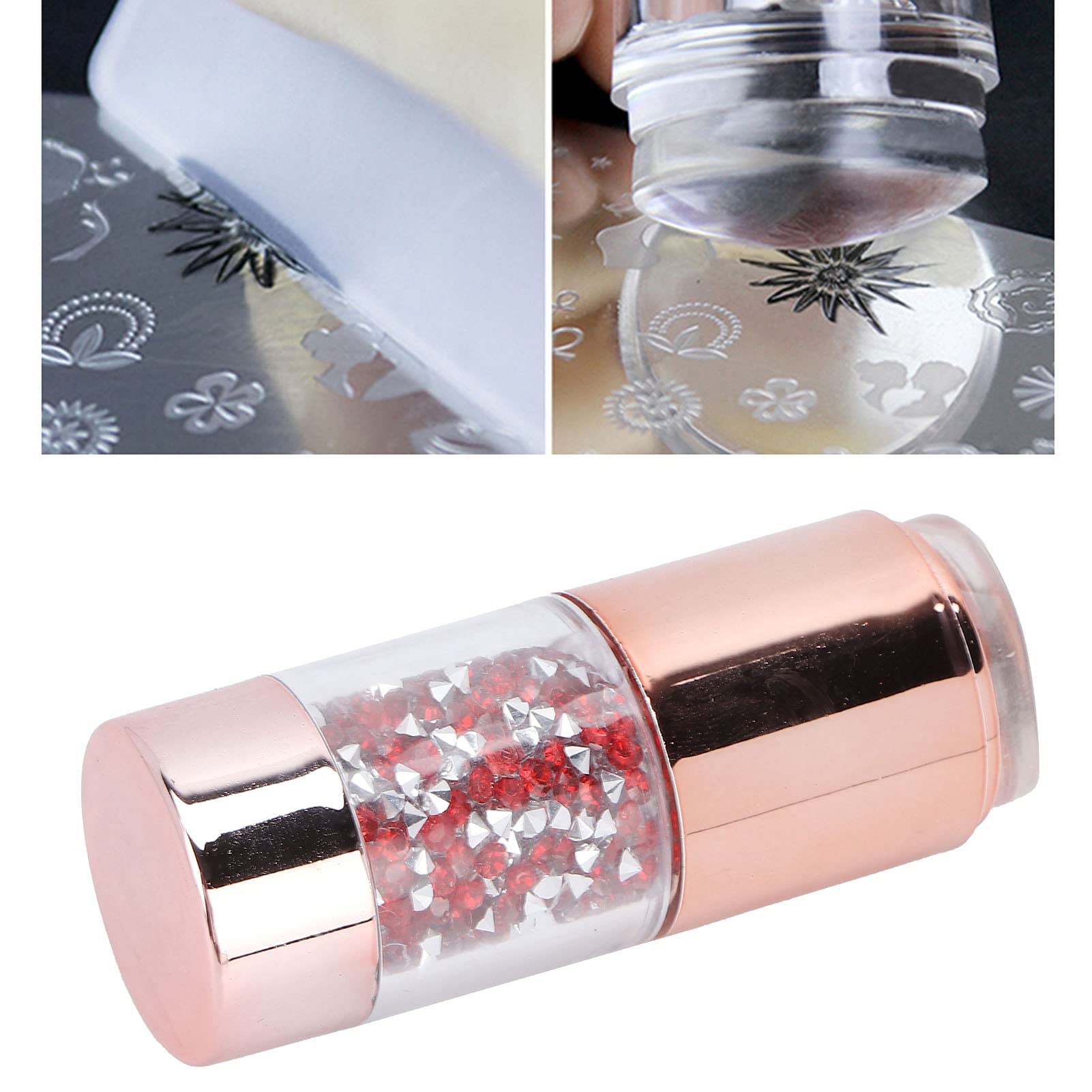 Double Head Nail Art Stamper Kit with Silicone Heads & Stamping Plates - Professional Nail Stamping Tools for Salon & Home Manicure - Perfect for DIY Nail Designs, French Tips & Creative Nail Art