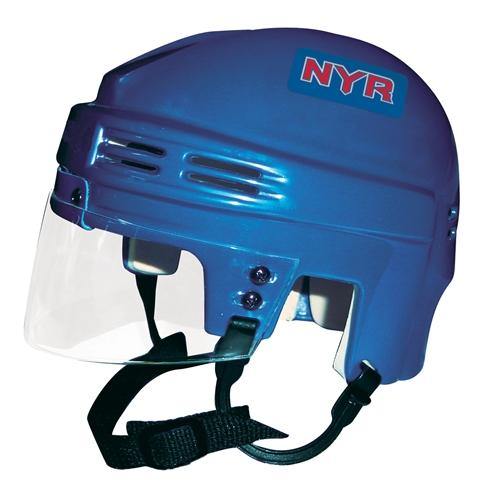 New York Rangers NHL Collectible Mini Helmet with Display Stand - Officially Licensed Hockey Memorabilia for Fans & Collectors - Perfect for Home Decor, Man Cave, or Sports Gift
