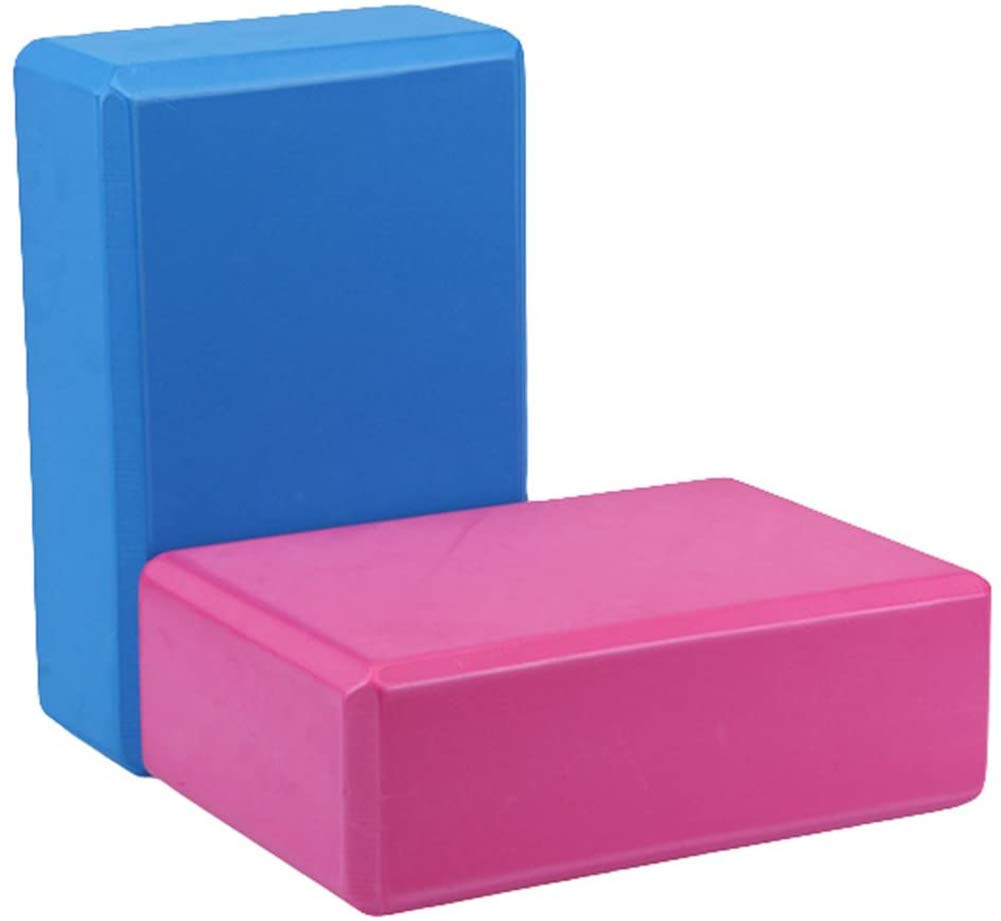 High Density EVA Foam Bricks - Yoga Blocks for Exercise, Strength Training & Pilates - Non-Slip Support for Yoga Poses, Stretching & Home Workouts