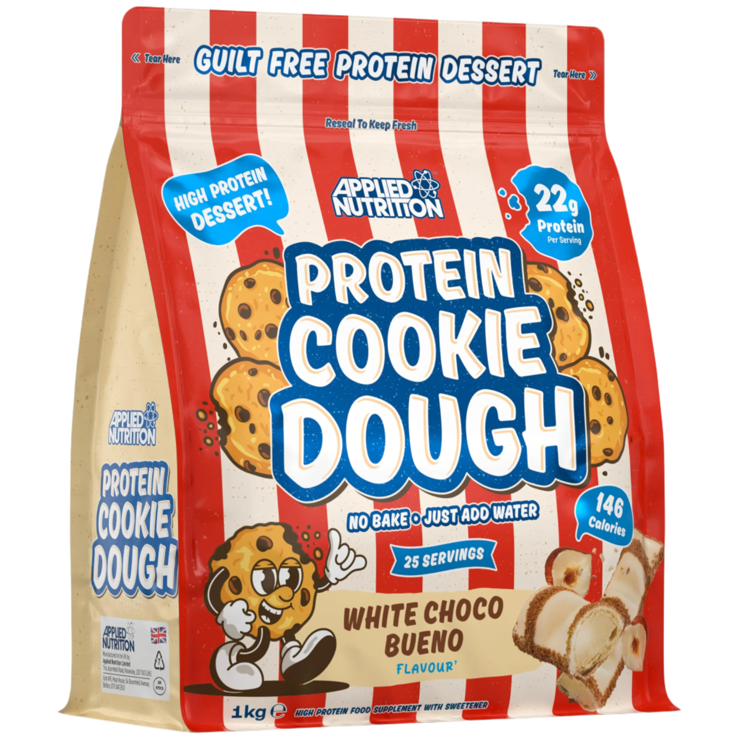 Applied Nutrition Protein Cookie Dough 1kg - High Protein Snack for Fitness & Weight Loss | Perfect for Post-Workout Recovery & Healthy Dessert