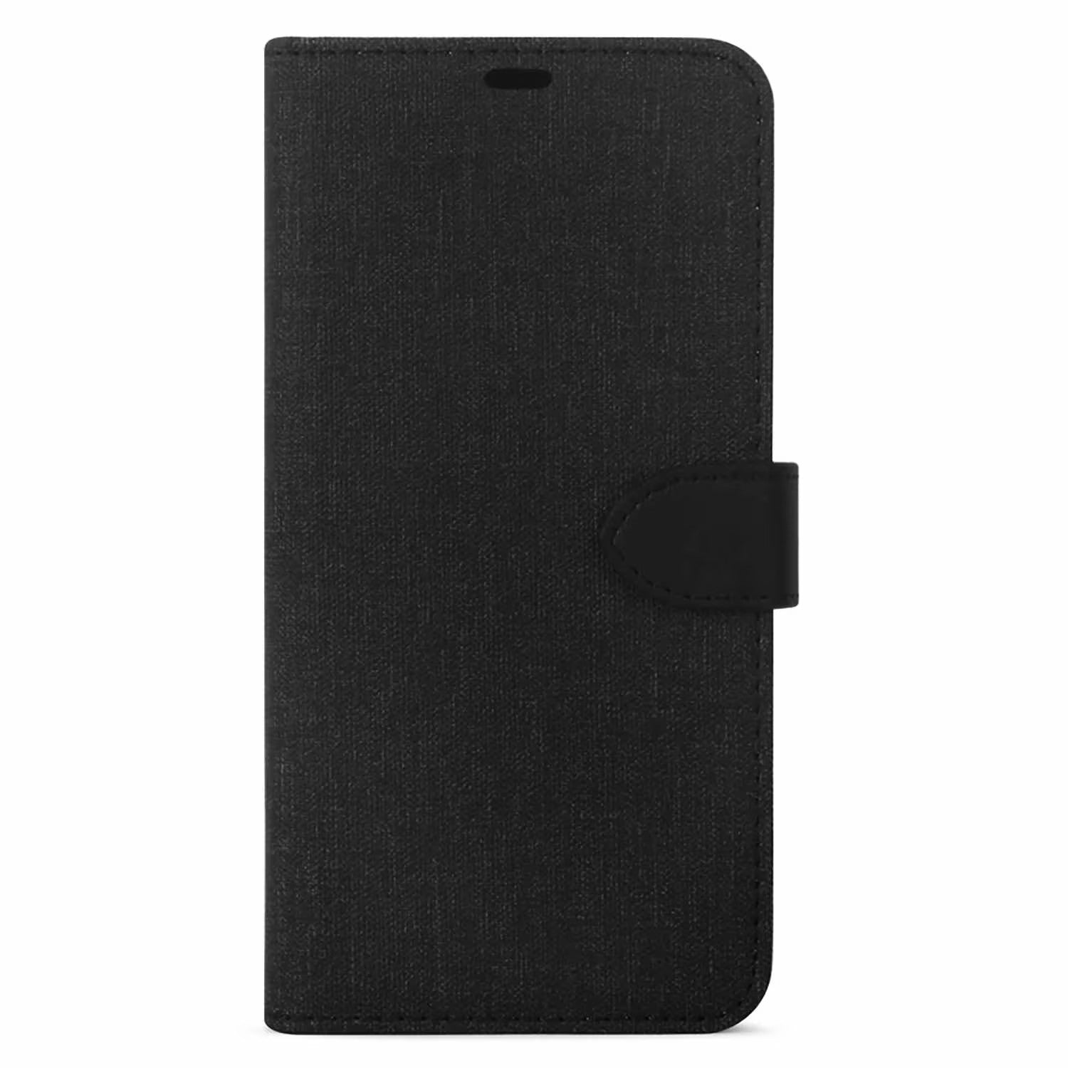 Samsung Galaxy S25+ Wallet Case with RFID Protection - Slim Black Leather Cover for Cards & Cash | Perfect for Travel, Work & Everyday Use