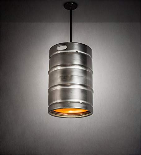 Meyda 224991 16 Inch Wide Keg Ceiling Pendant Light Fixture - Vintage Industrial Bar Lighting for Pubs, Restaurants & Home Decor