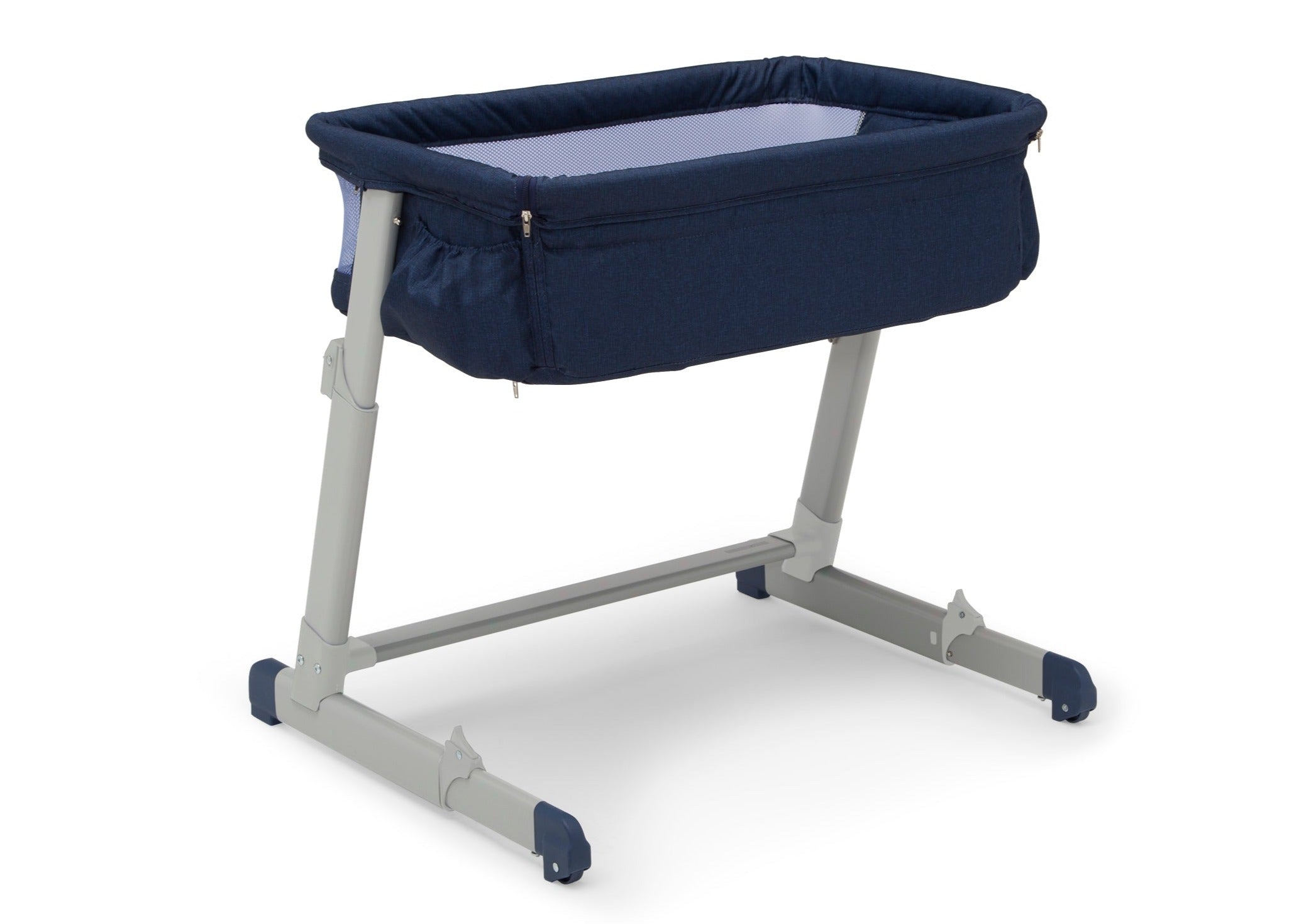 BabyGap Whisper Bedside Bassinet - Portable Crib for Newborns & Infants | Lightweight, Breathable Mesh Design | Perfect for Nursery, Bedroom & Travel Use