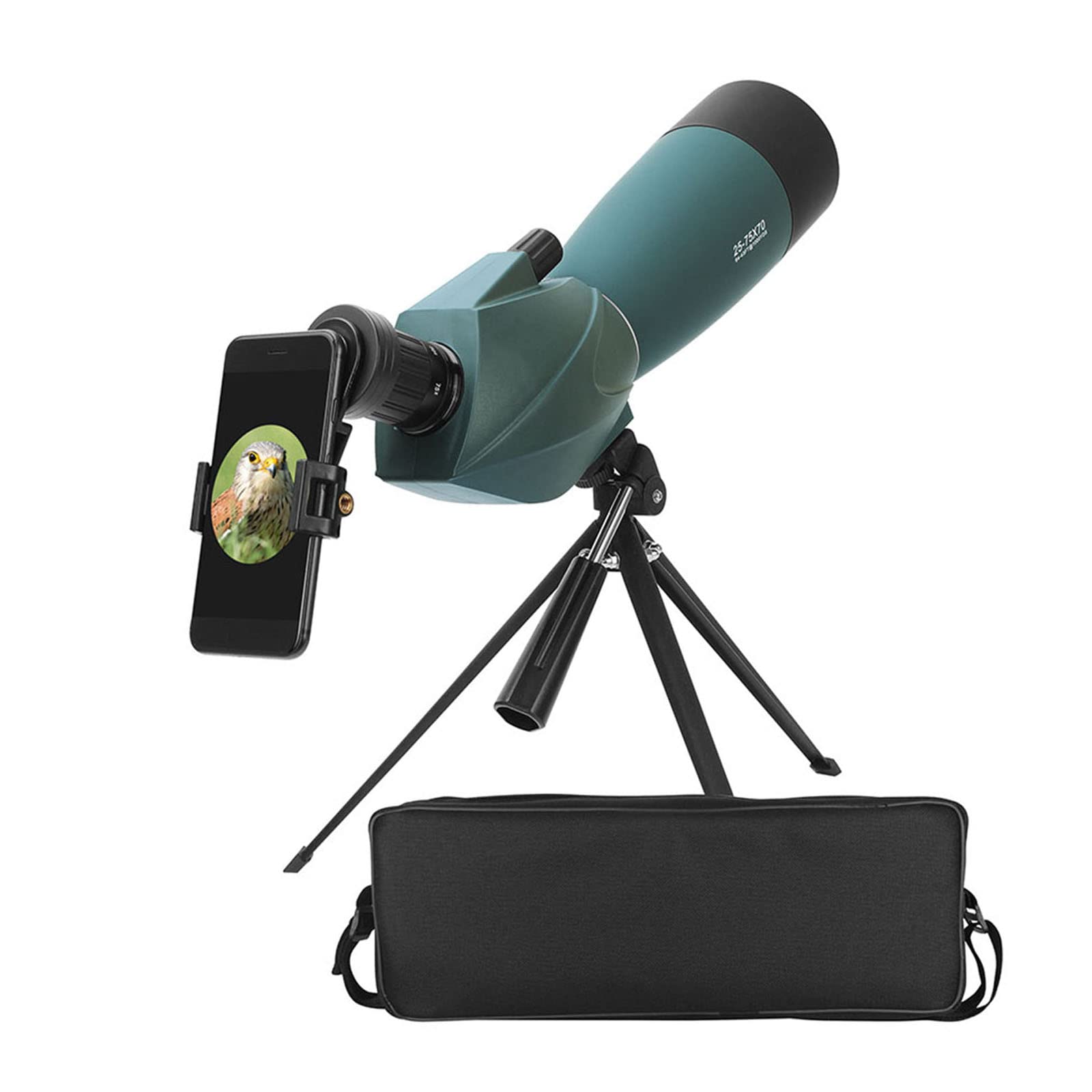 HBOY 25-75x Zoom Monocular Telescope with Tripod & Phone Adapter - Waterproof Spotting Scope for Shooting, Bird Watching, Stargazing & Wildlife Observation - Perfect for Outdoor Adventures, Hunting & Nature Exploration