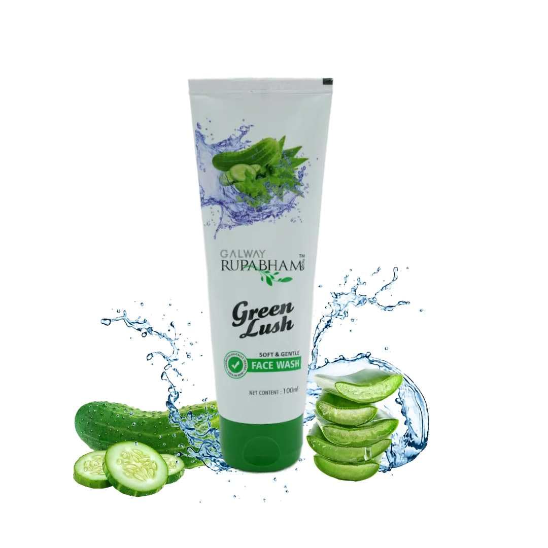 Galway Green Lush Face Wash - Natural & Hydrating Cleanser for All Skin Types | Perfect for Morning & Night Skincare Routine