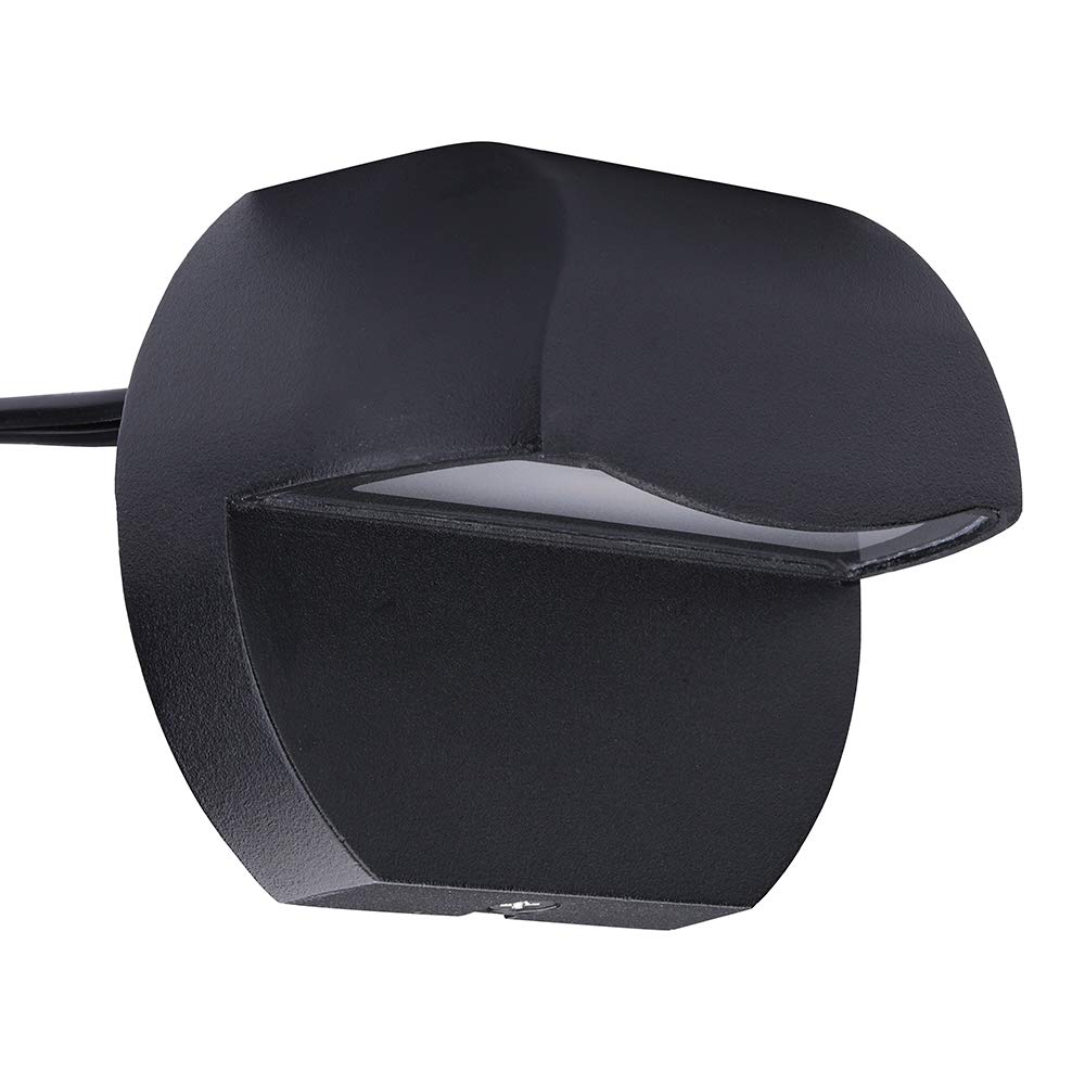 Arrownine 2.5W LED Deck Lights - Low Voltage 12V AC/DC Waterproof Outdoor Landscape Lighting (IP65, Warm White, Black) - Perfect for Patio Steps, Stair Risers, Fence Posts & Garden Pathways