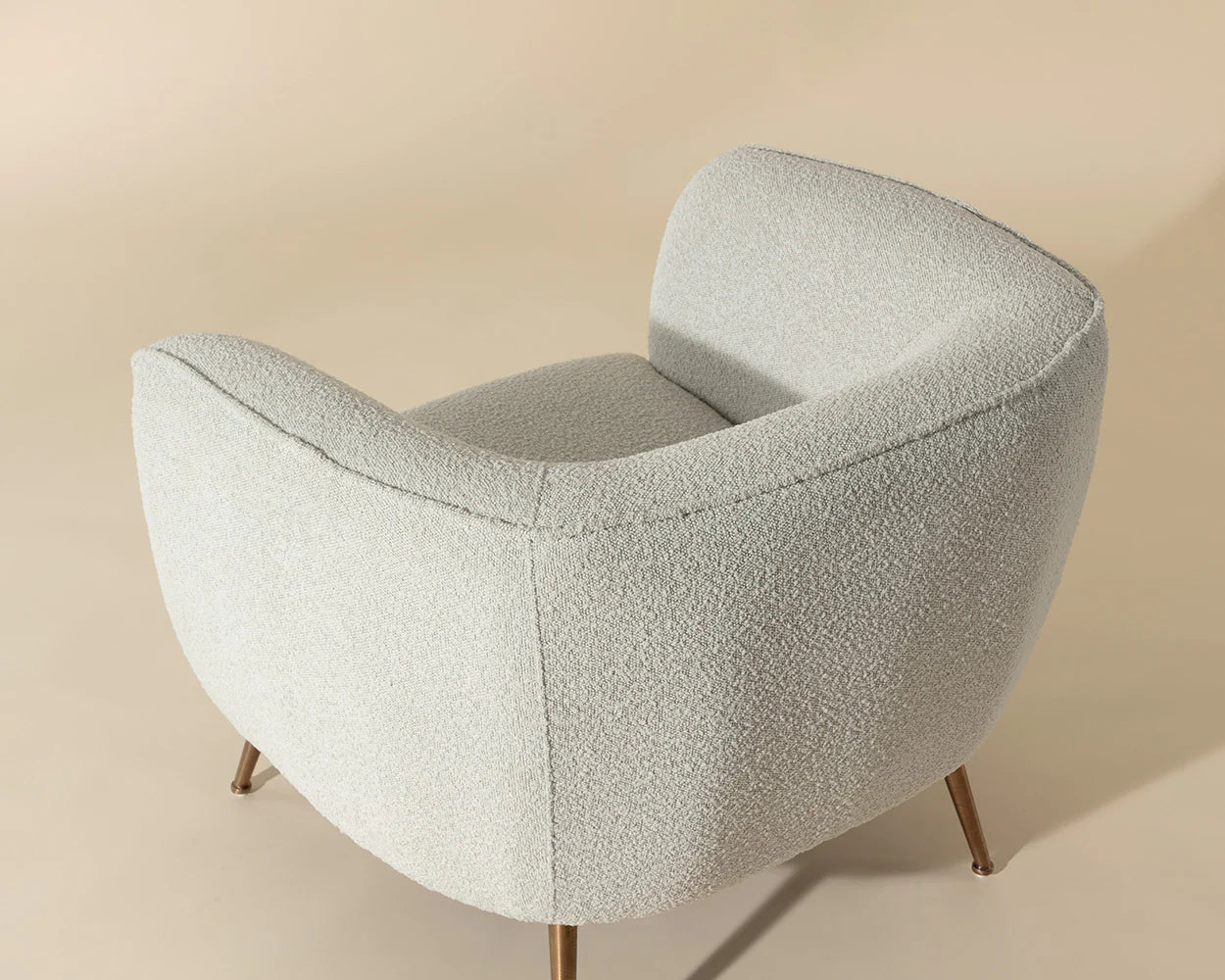 Amara Lounge Chair Copenhagen White - Modern Accent Chair for Living Room, Bedroom & Office | Sunpan Furniture 107961 | Perfect for Relaxing, Reading & Decorating