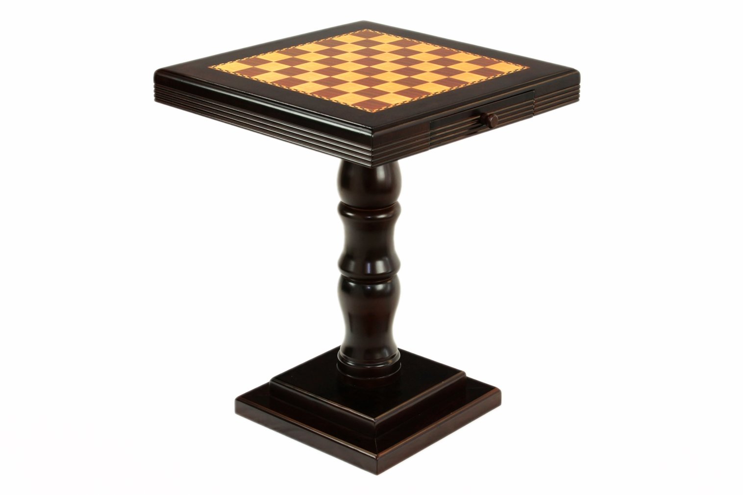 Frenchi Home Furnishing Chess Table with Two Drawers - Wooden Game Table for Chess, Checkers & Board Games - Perfect for Living Room, Game Room & Family Gatherings
