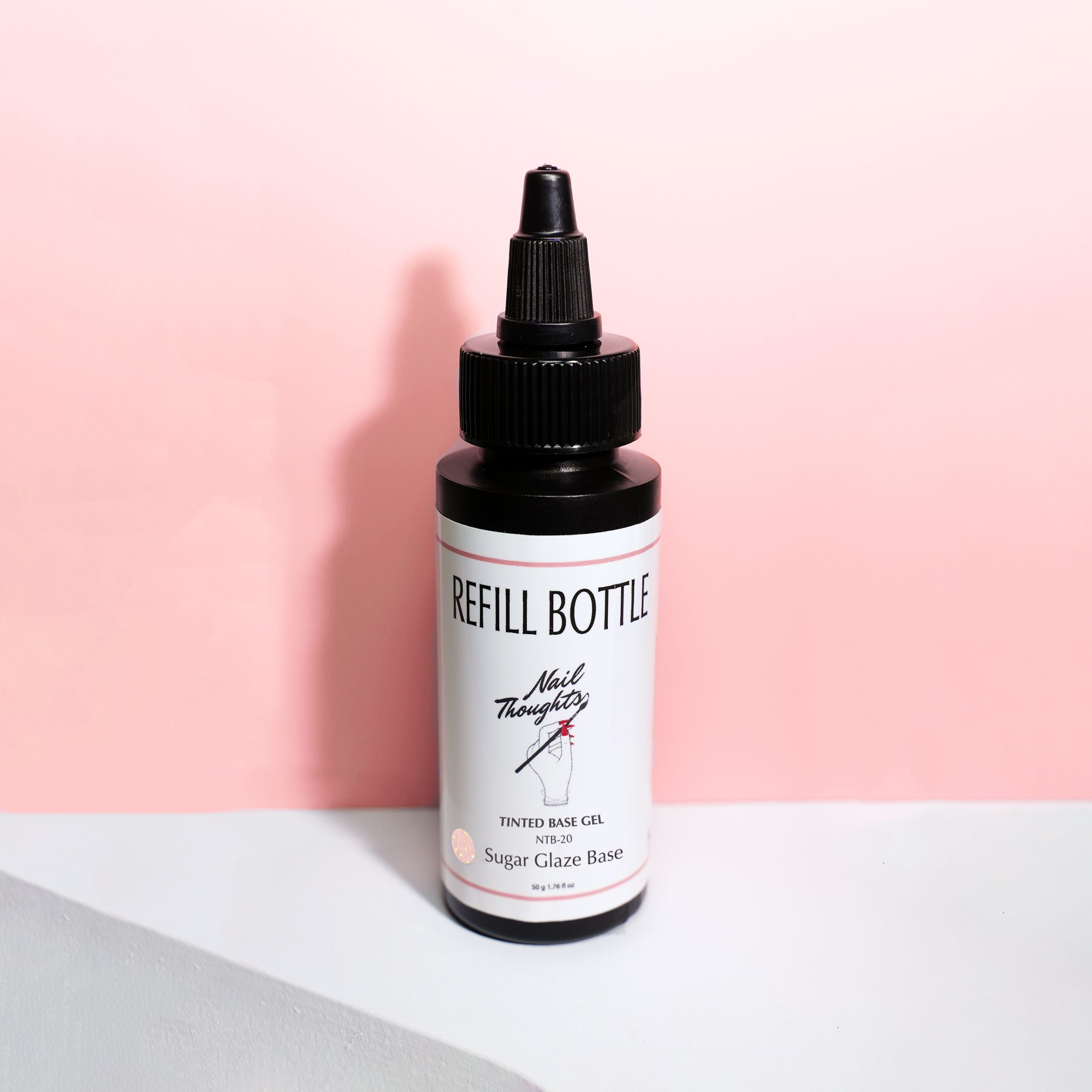 NTB R20 Sugar Glaze Base Coat 50g - Long-Lasting Nail Polish Base for Gel & Acrylic Nails - Perfect for Salon & Home Manicures