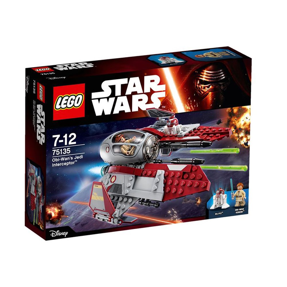 LEGO Star Wars Obi-Wan's Jedi Interceptor 75135 Building Kit (215 Pieces) - Ultimate Collector Series for Kids & Adults | Perfect for Star Wars Fans, Gift Giving & Display Collection