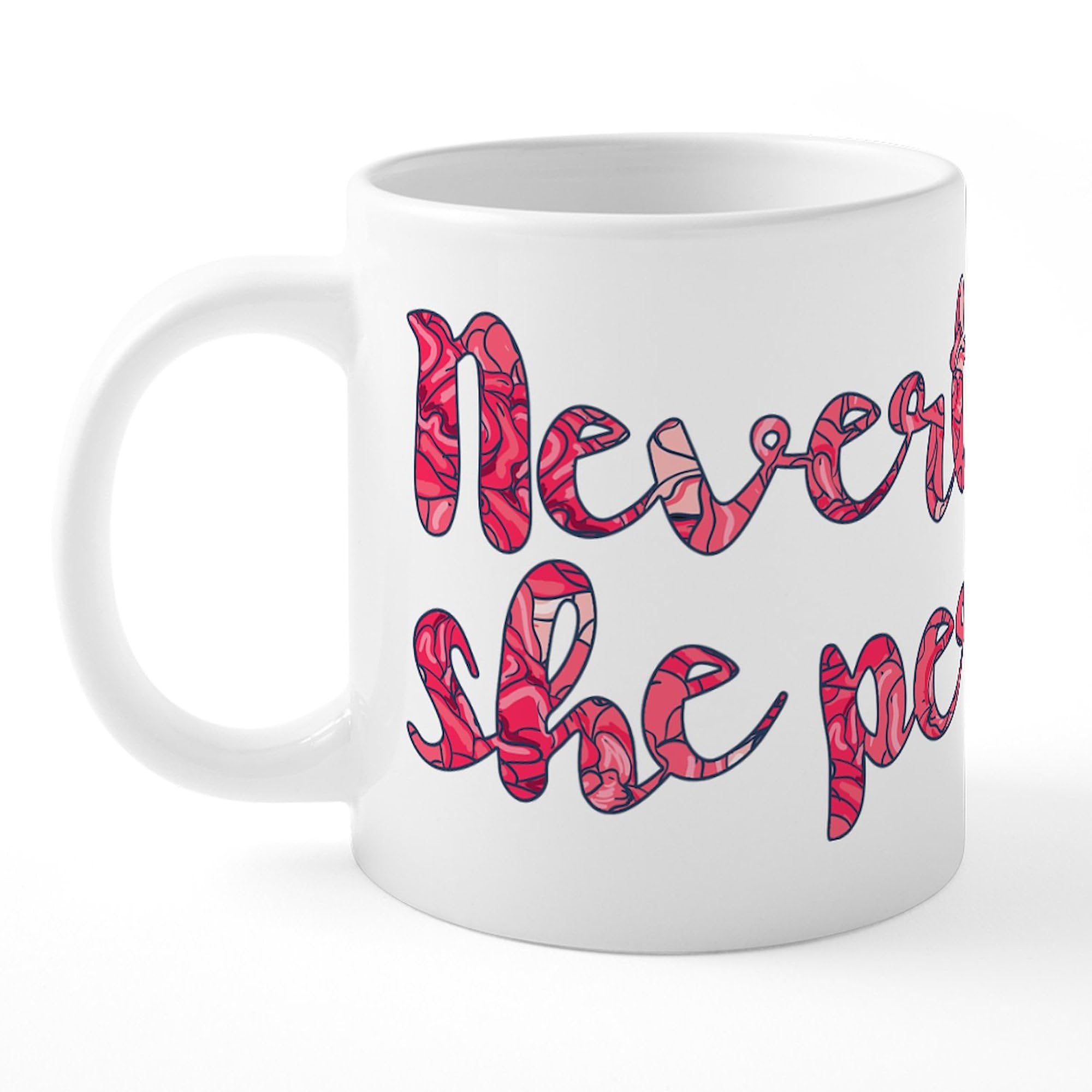 Nevertheless, She Persisted 20 oz Ceramic Coffee Mega Mug - Large Insulated Tea Cup for Office, Home & Gifts - Motivational Women's Empowerment Drinkware