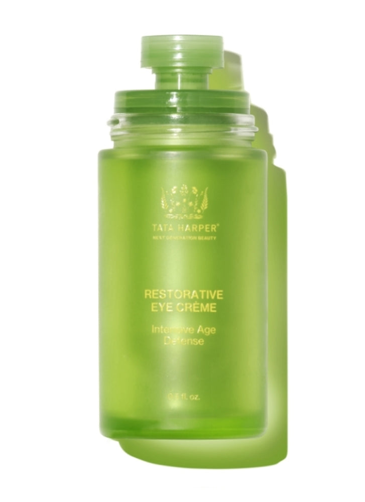 Tata Harper Refillable Restorative Eye Cream - Anti-Aging & Hydrating Eye Treatment for Dark Circles & Wrinkles - Perfect for Nighttime Skincare Routine & Travel