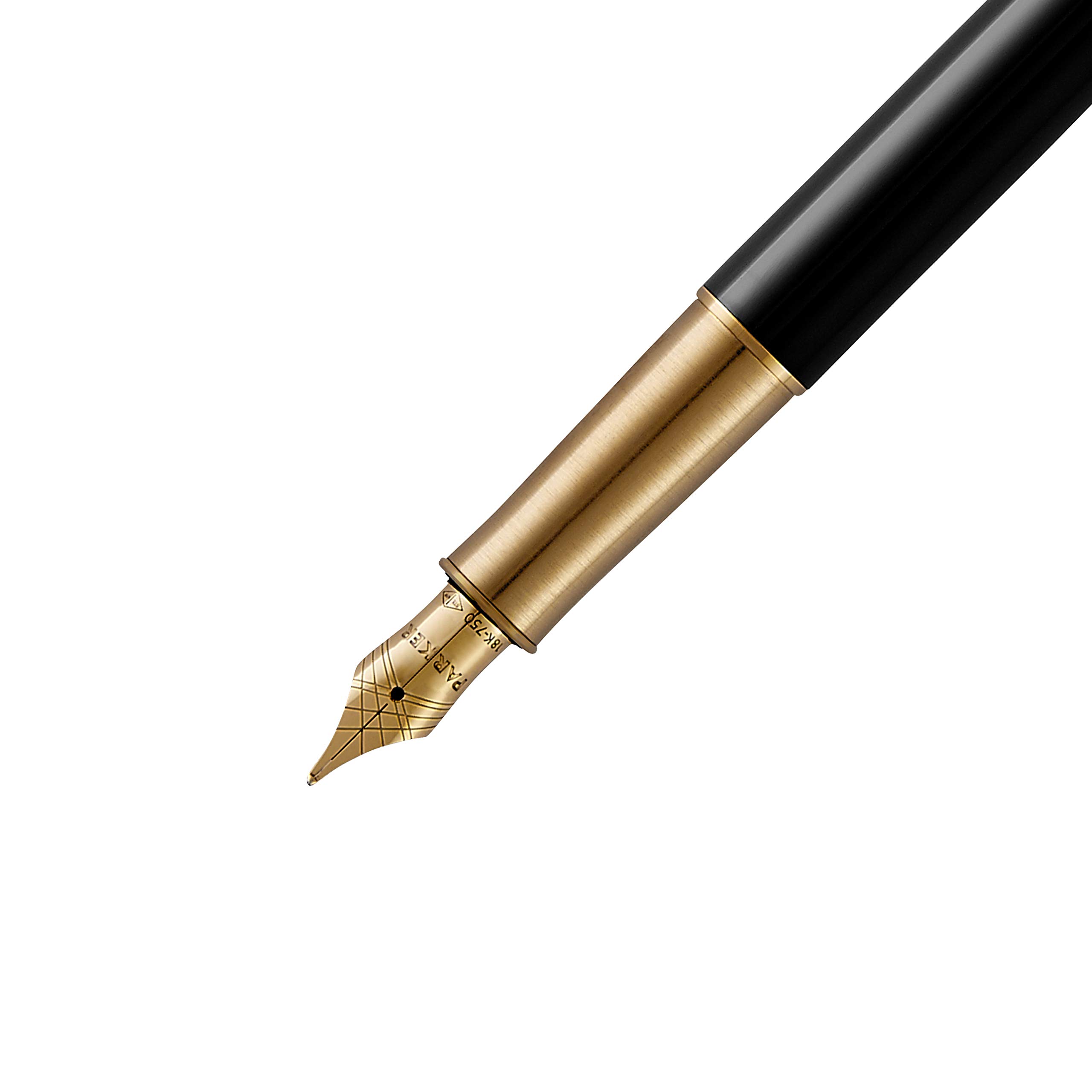 PARKER 1950550 Sonnet Rack Black GT Fountain Pen with 18K Gold Nib - Fine Point, Authentic Imported Gift Box - Perfect for Writing, Calligraphy & Elegant Gifting
