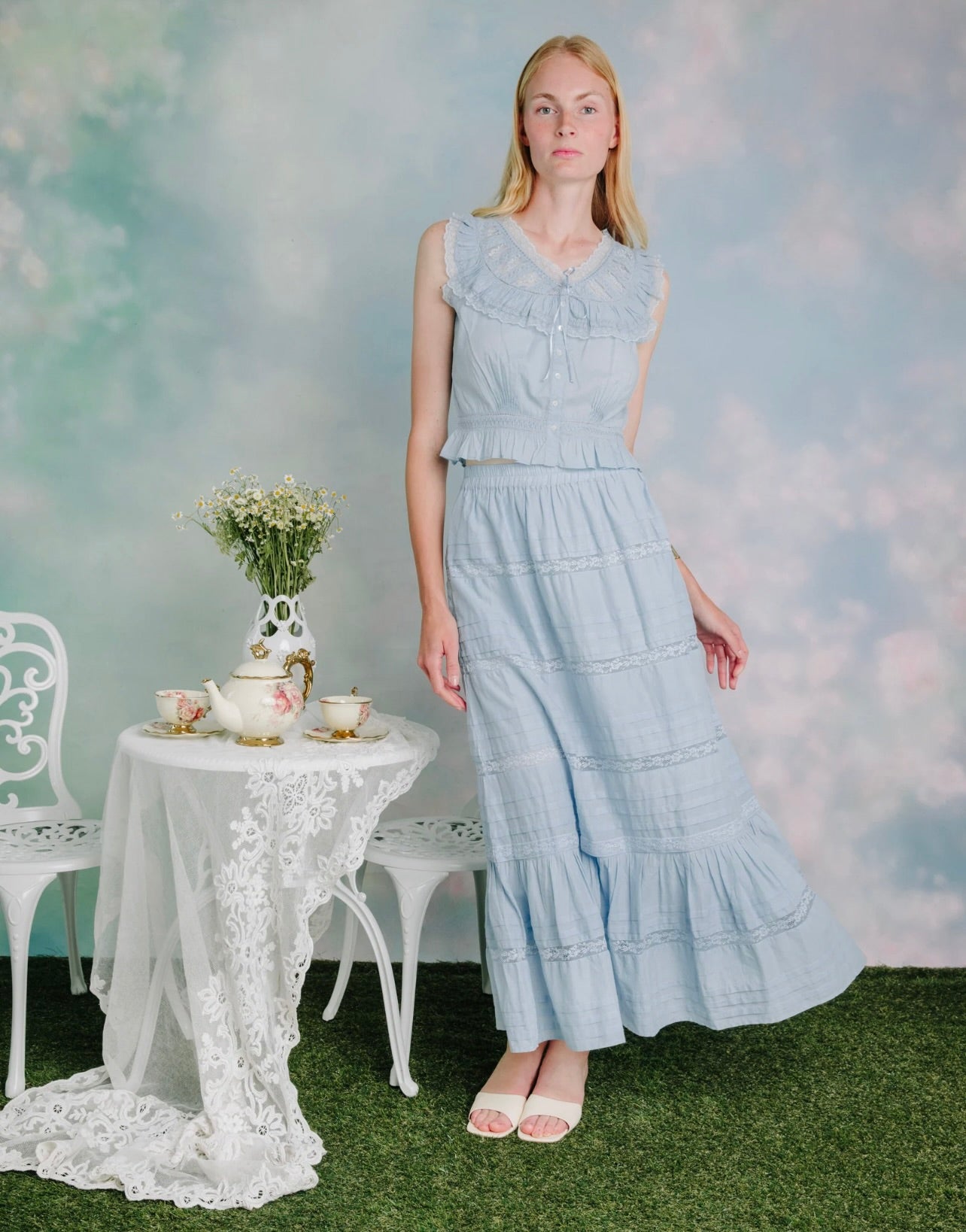 Tatum Skirt - Women's A-Line Flowy Midi Skirt with Pockets | Casual & Office Wear | Perfect for Work, Dates & Everyday Outfits