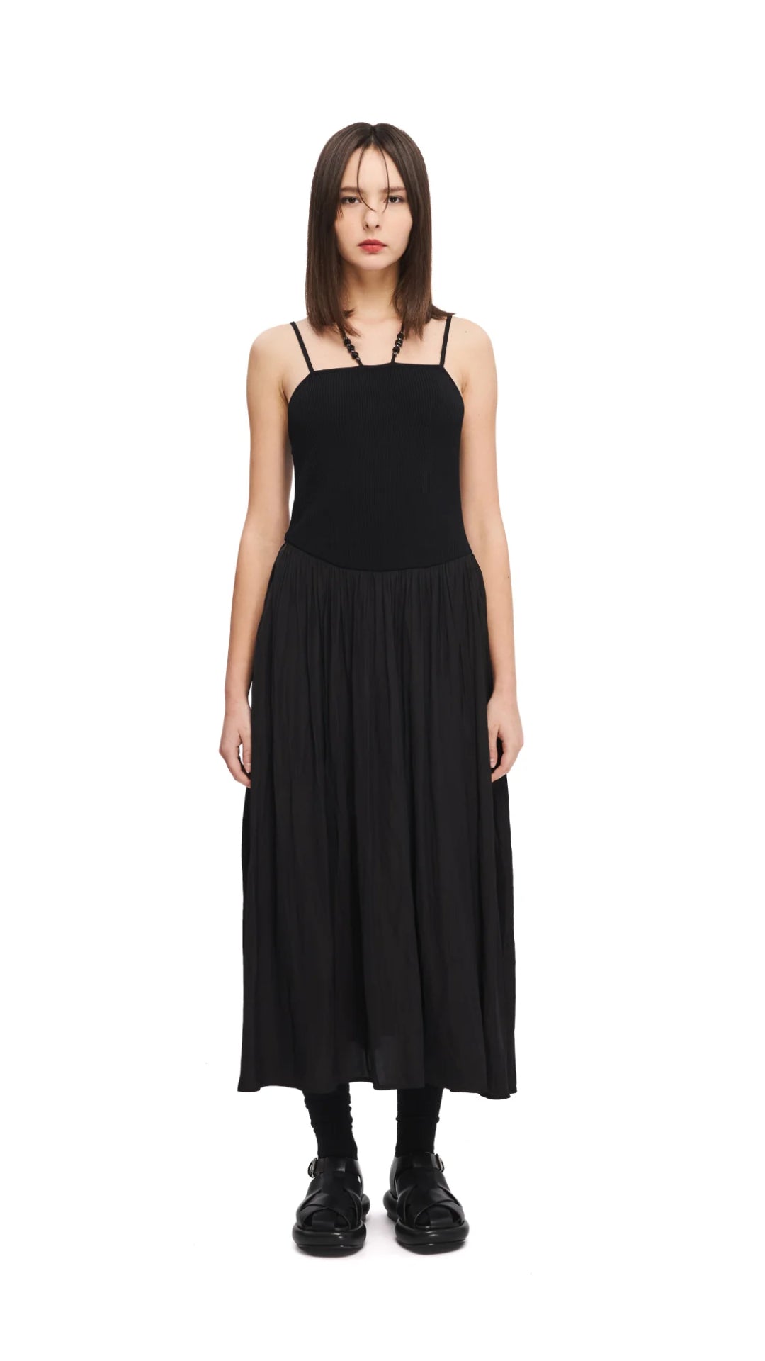 Elegant Tie Neck Slip Dress for Women - Flowy Summer Midi Dress with Adjustable Straps | Perfect for Weddings, Date Nights & Special Occasions