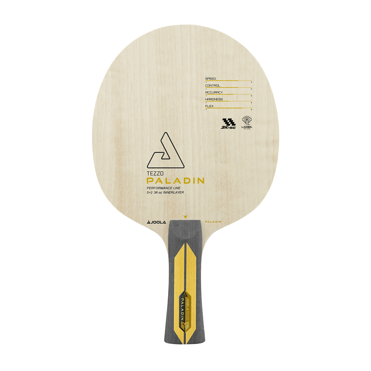 JOOLA Tezzo Paladin Table Tennis Racket Blade - Professional Ping Pong Paddle for Tournament & Training - Perfect for Indoor & Outdoor Play