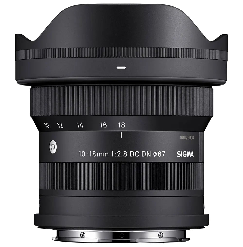 Sigma 10-18mm f/2.8 DC DN Contemporary Lens for Sony E Mount - Wide Angle APS-C Mirrorless Camera Lens for Landscape, Architecture & Vlogging