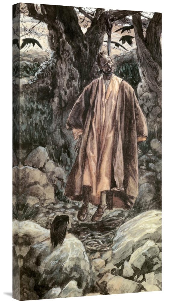 James Tissot Judas Hangs Himself Gallery Wrap Canvas Art Print - Premium Giclee Wall Decor for Living Room, Bedroom & Office