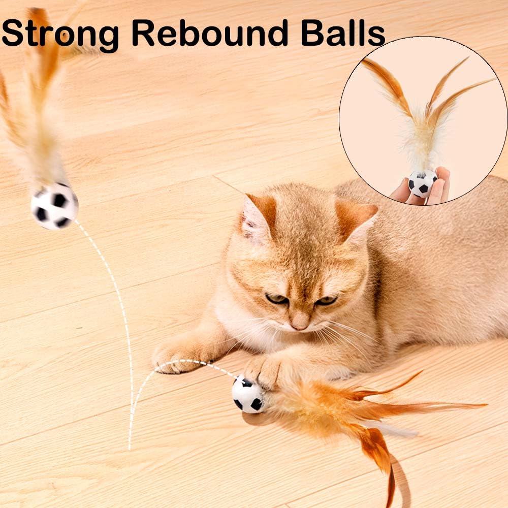 11-Piece Ferret Squeaky Toy Balls with Squeaker & Bell - Colorful Bouncy Rubber Chew Toys for Ferrets, Cats & Dogs - Interactive Crinkle Sound Teething & Exercise Toys for Small Pets - Perfect for Playtime, Training & Dental Health