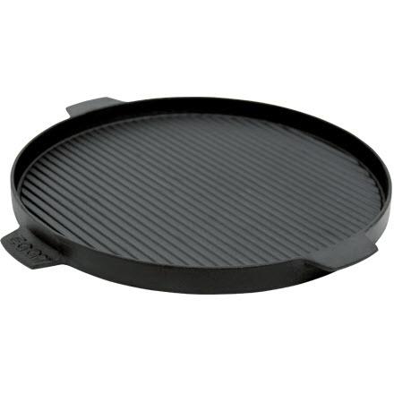 Big Green Egg 14-Inch Cast Iron Plancha Griddle - 117656 - Premium Grill Accessory for Outdoor Cooking, BBQ, and Camping