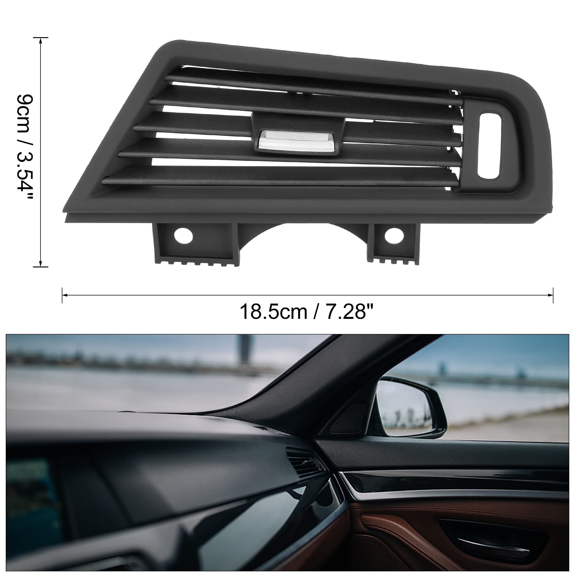 X AUTOHAUX BMW 5 Series F10 F18 Air Conditioner Vent Grill (Right Side) - Premium Dashboard Air Outlet Replacement for Car Interior - Perfect for AC Cooling & Custom Interior Upgrades