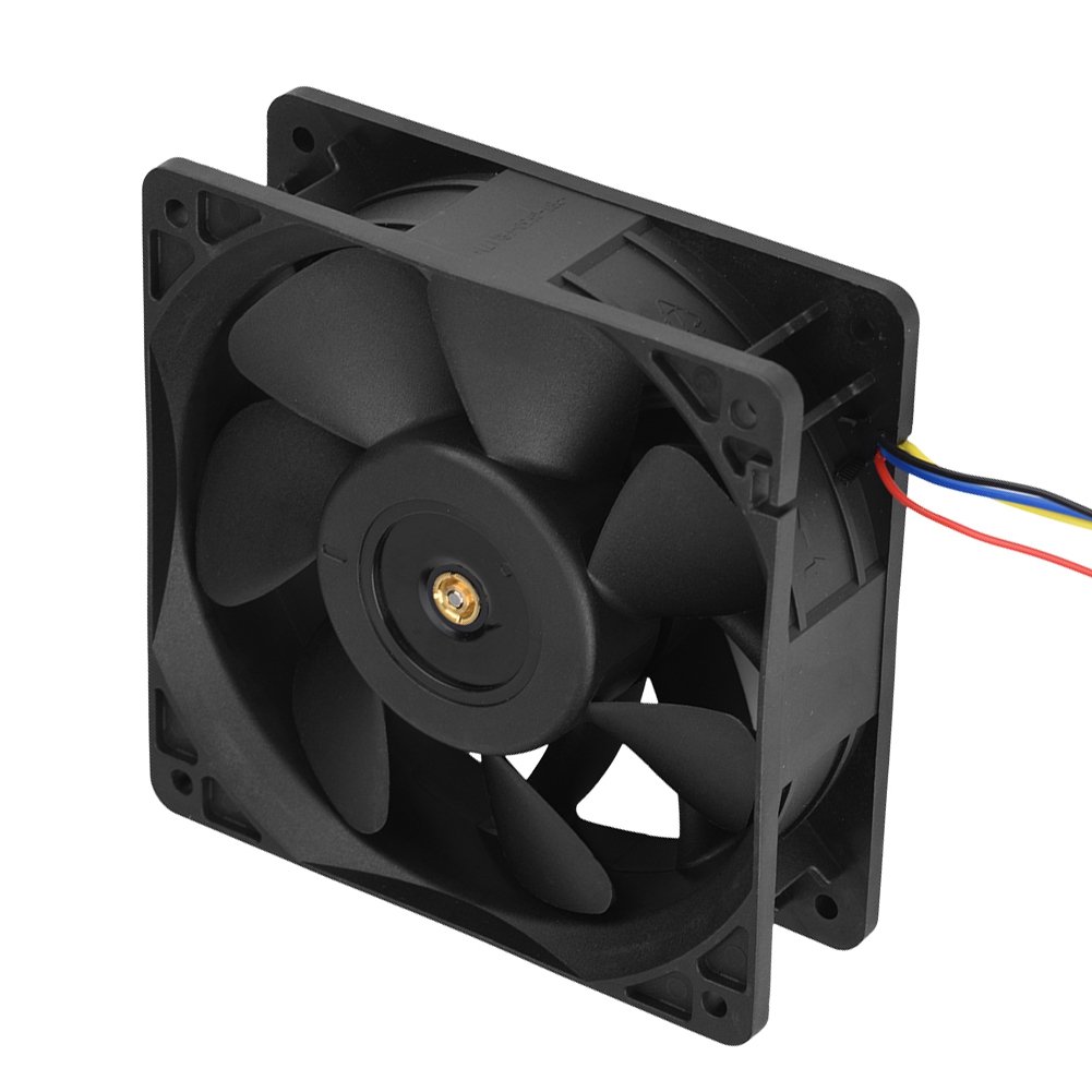Tosuny Ultra Quiet 120mm Computer Case Fan - 6000RPM High Speed Cooling Fan with 4-Pin PWM Connector, DC 12V 2.7A for PC, Gaming Rig, Antminer S7/S9 & Cryptocurrency Mining Rigs - Perfect for Overclocking and System Cooling
