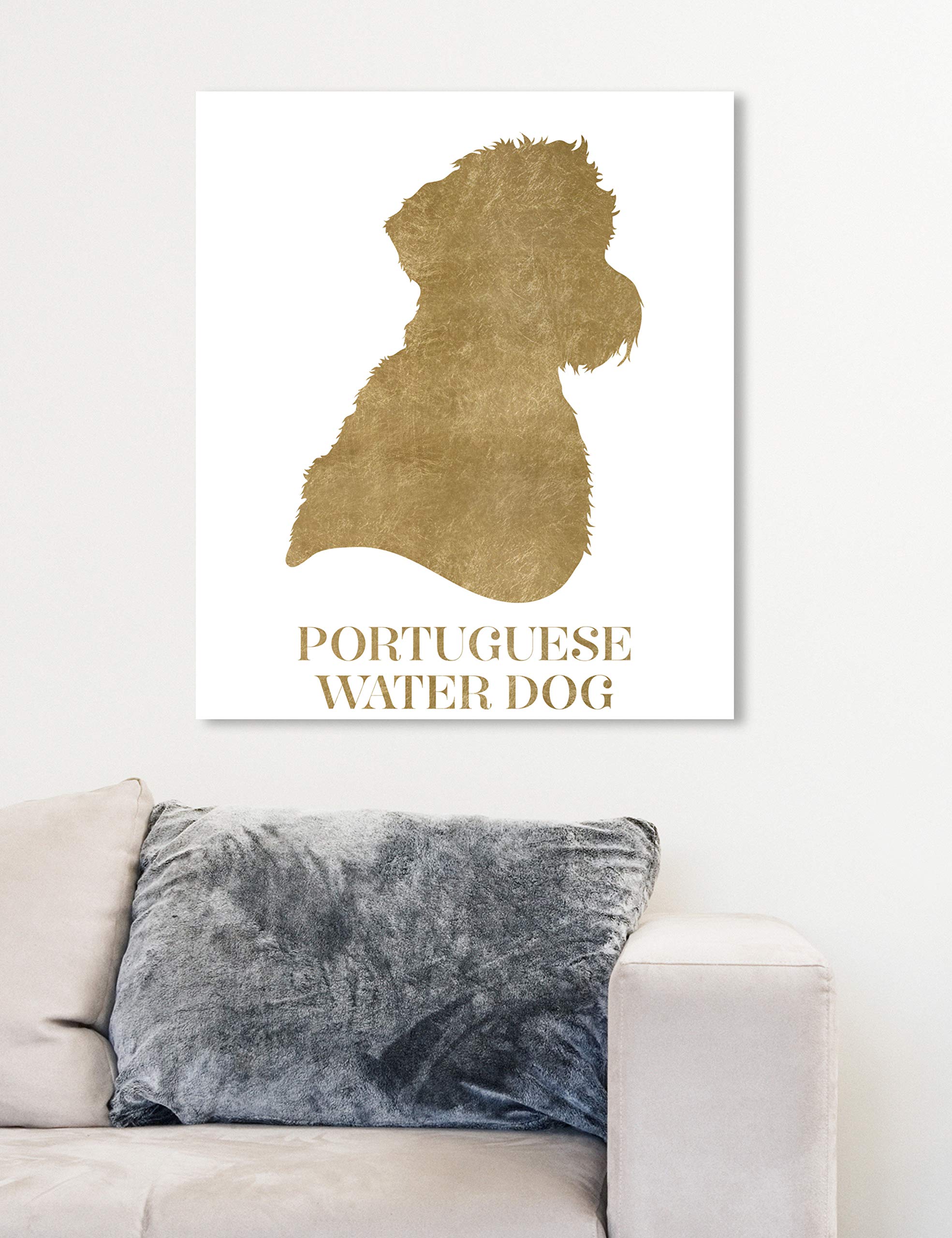 Portuguese Water Dog Canvas Wall Art Print - 20