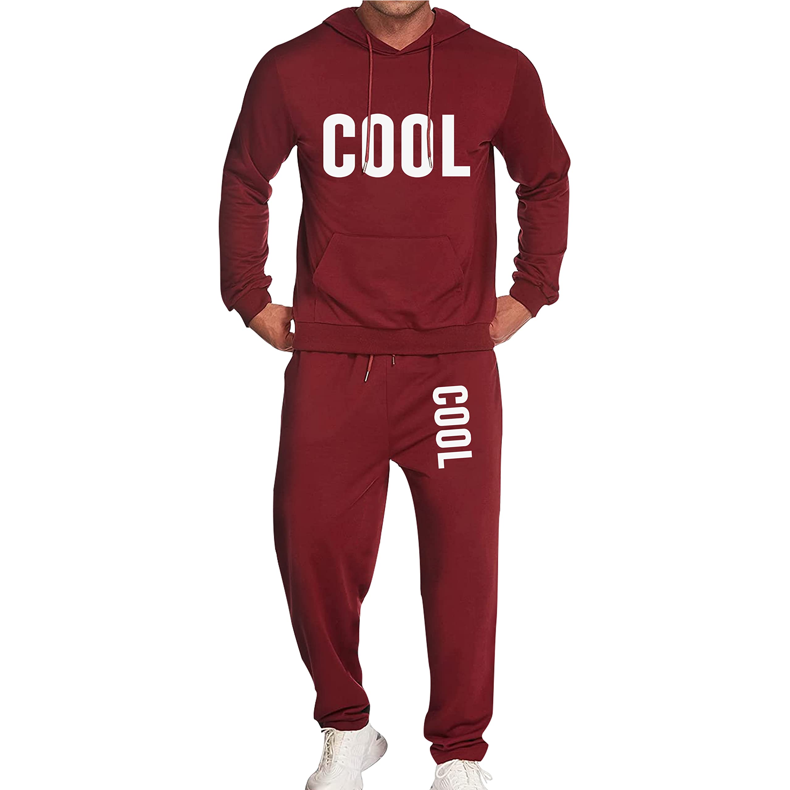 **Men's Athletic Tracksuit Set - 2 Piece Casual Jogging Outfit for Running, Gym & Lounge Wear**