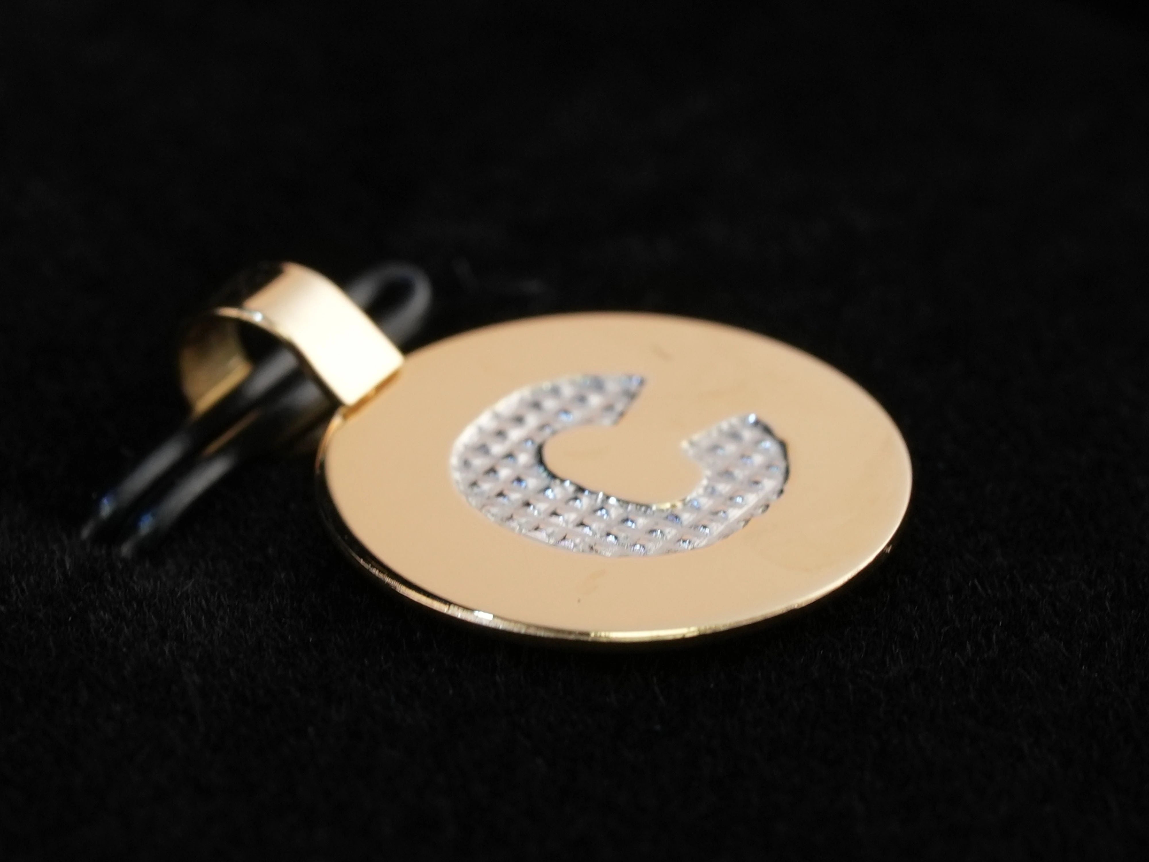 Celestia Initial Disc Personalized Necklace - Custom Name Jewelry for Women, Engraved Monogram Pendant - Perfect Gift for Birthday, Anniversary & Mother's Day